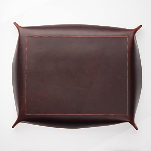 XL Valet Tray in Burgundy