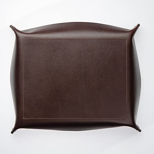 XL Valet Tray in Dark Walnut Brown