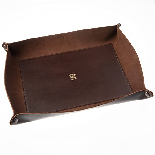 XL Valet Tray in Dark Walnut Brown