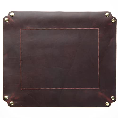 XL Valet Tray in Burgundy