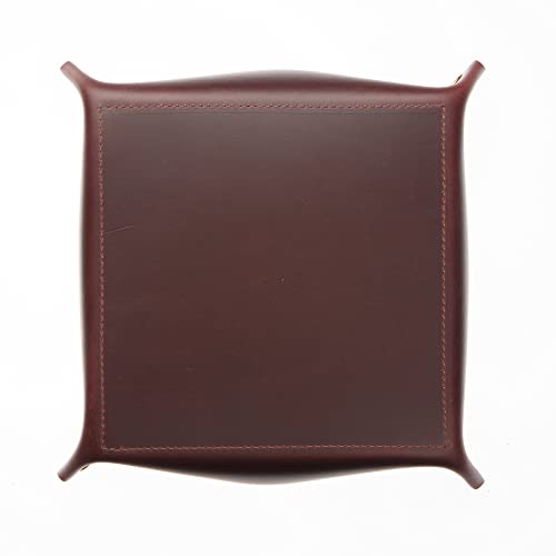 Large Valet Tray in Burgundy