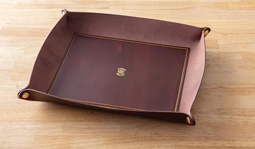 XL Valet Tray in Burgundy Gold