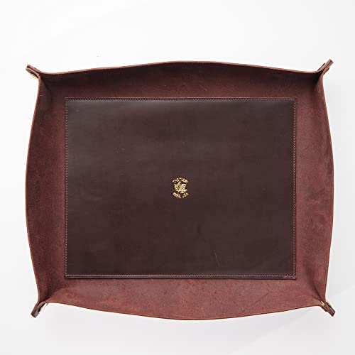 XL Valet Tray in Burgundy