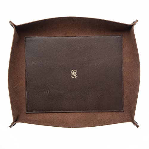 XL Valet Tray in Dark Walnut Brown