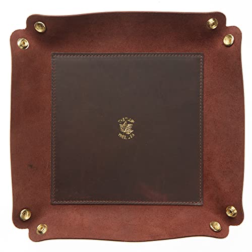 Large Valet Tray in Burgundy