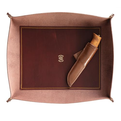 XL Valet Tray in Burgundy Gold
