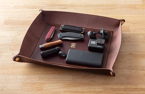 XL Valet Tray in Burgundy Gold