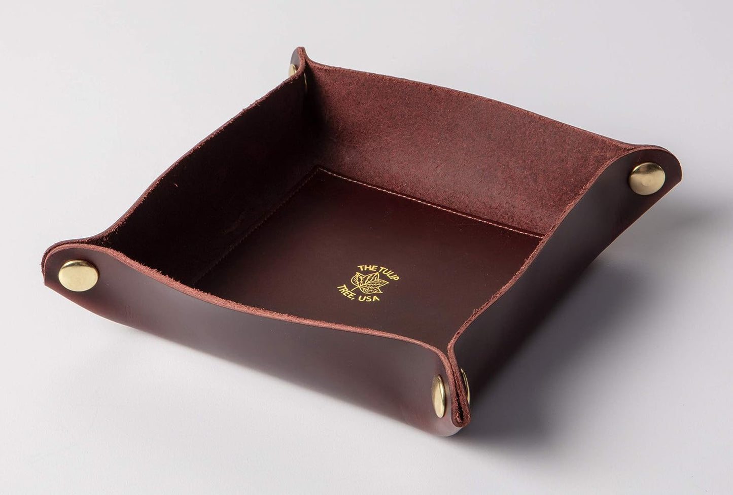 Medium Valet Tray in Burgundy