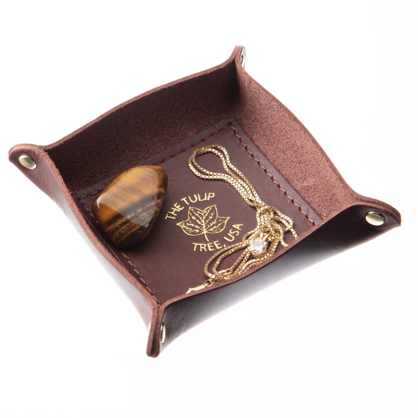 Mini Valet Tray in Burgundy