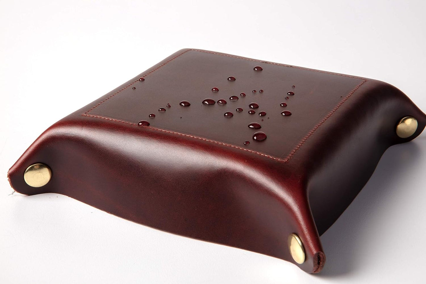 Medium Valet Tray in Burgundy