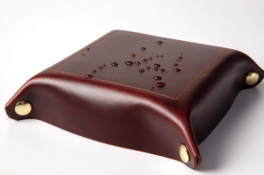Medium Valet Tray in Burgundy