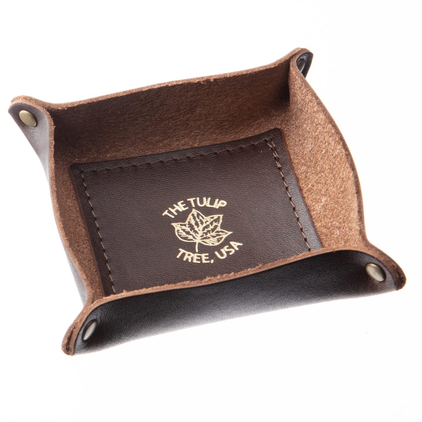 Mini Valet Tray in Dark Walnut Brown