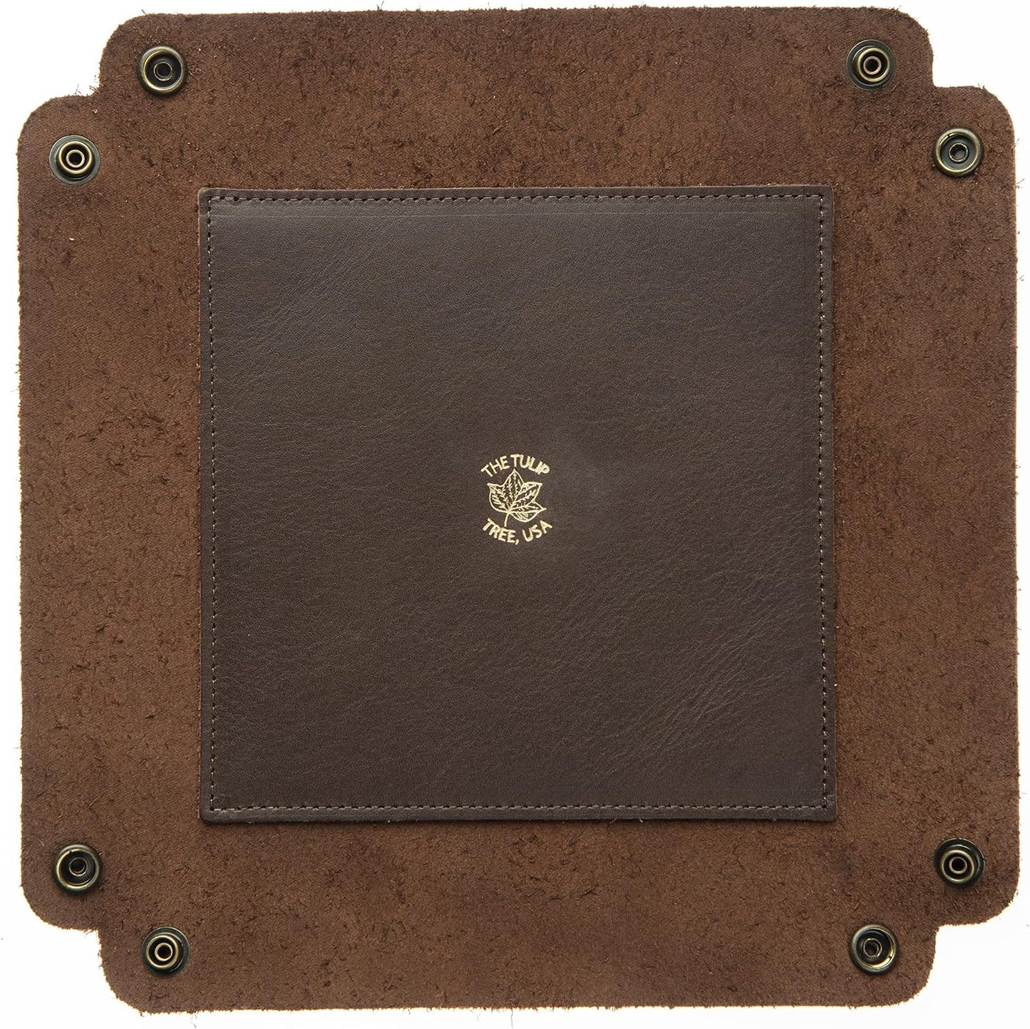 Large Valet Tray in Dark Brown