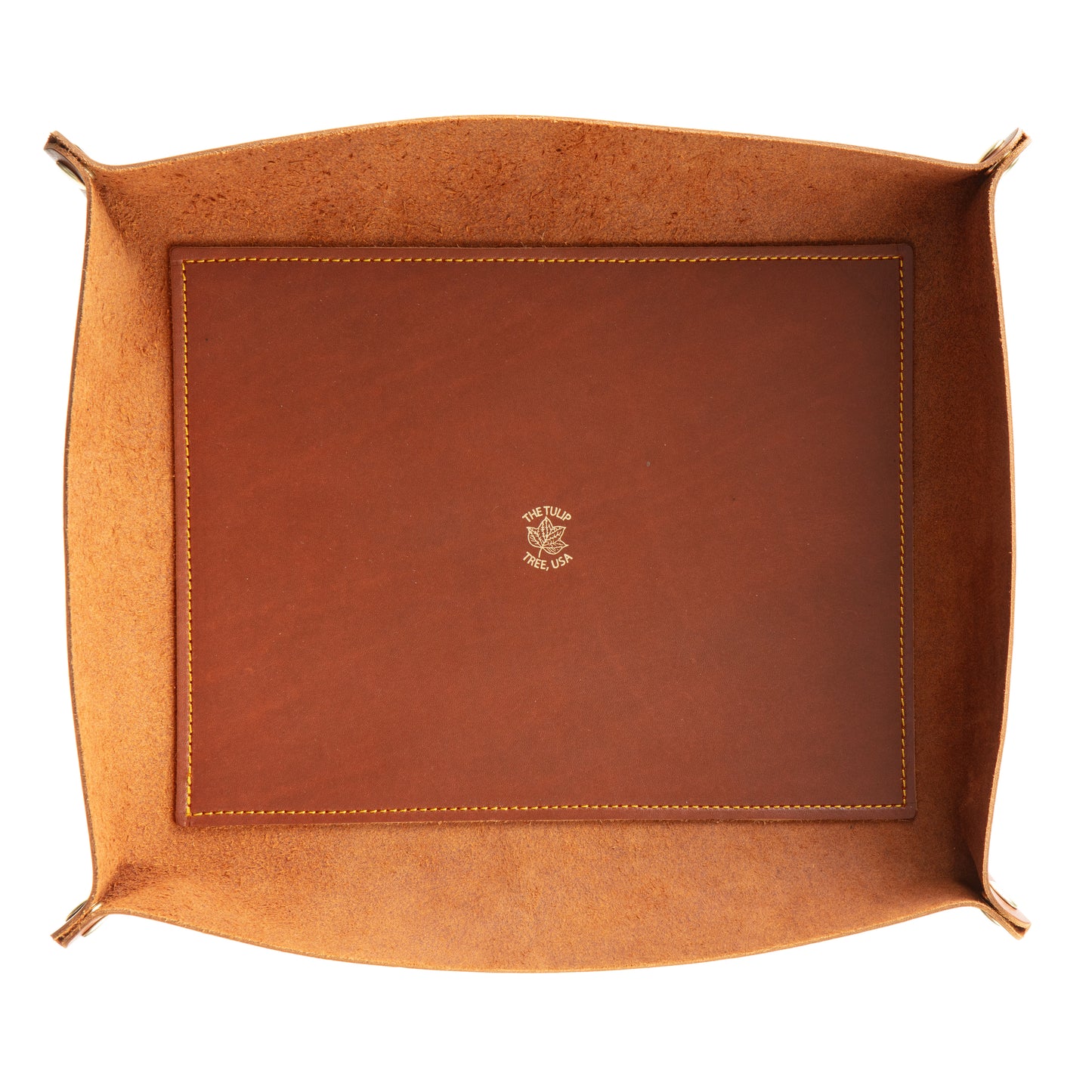 XL Valet Tray in Chestnut Gold