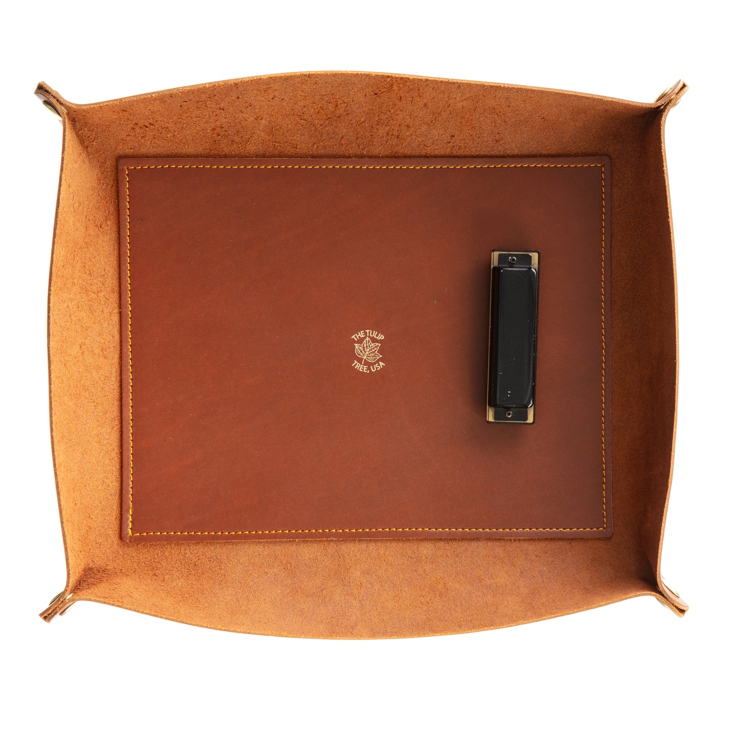 XL Valet Tray in Chestnut Gold