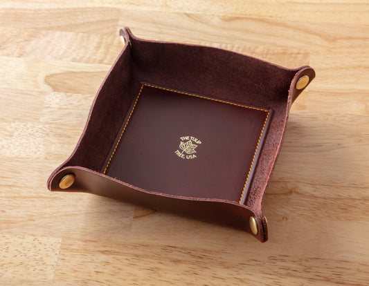 Medium Valet Tray in Burgundy Gold