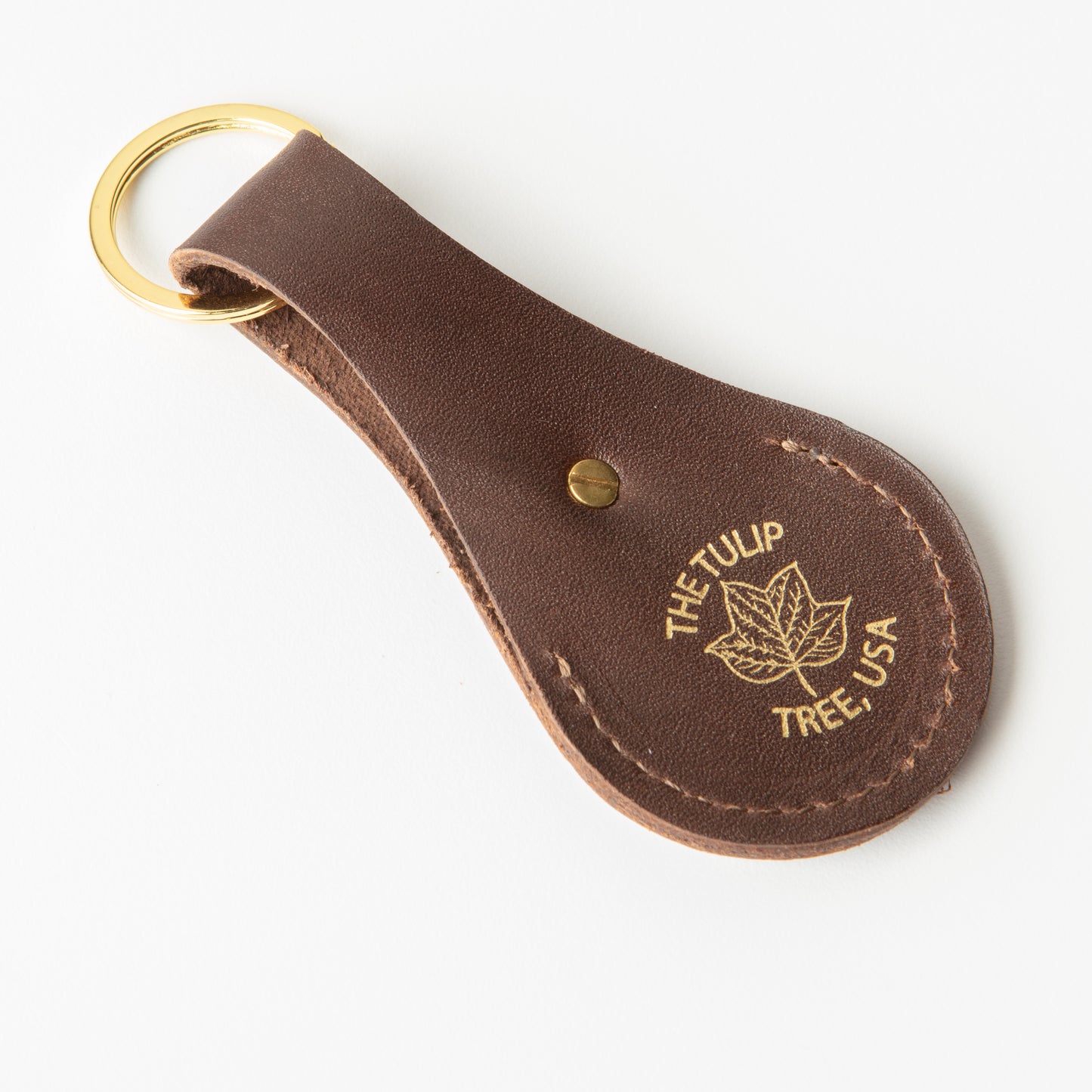 Brown Airtag Compatible Key Chain