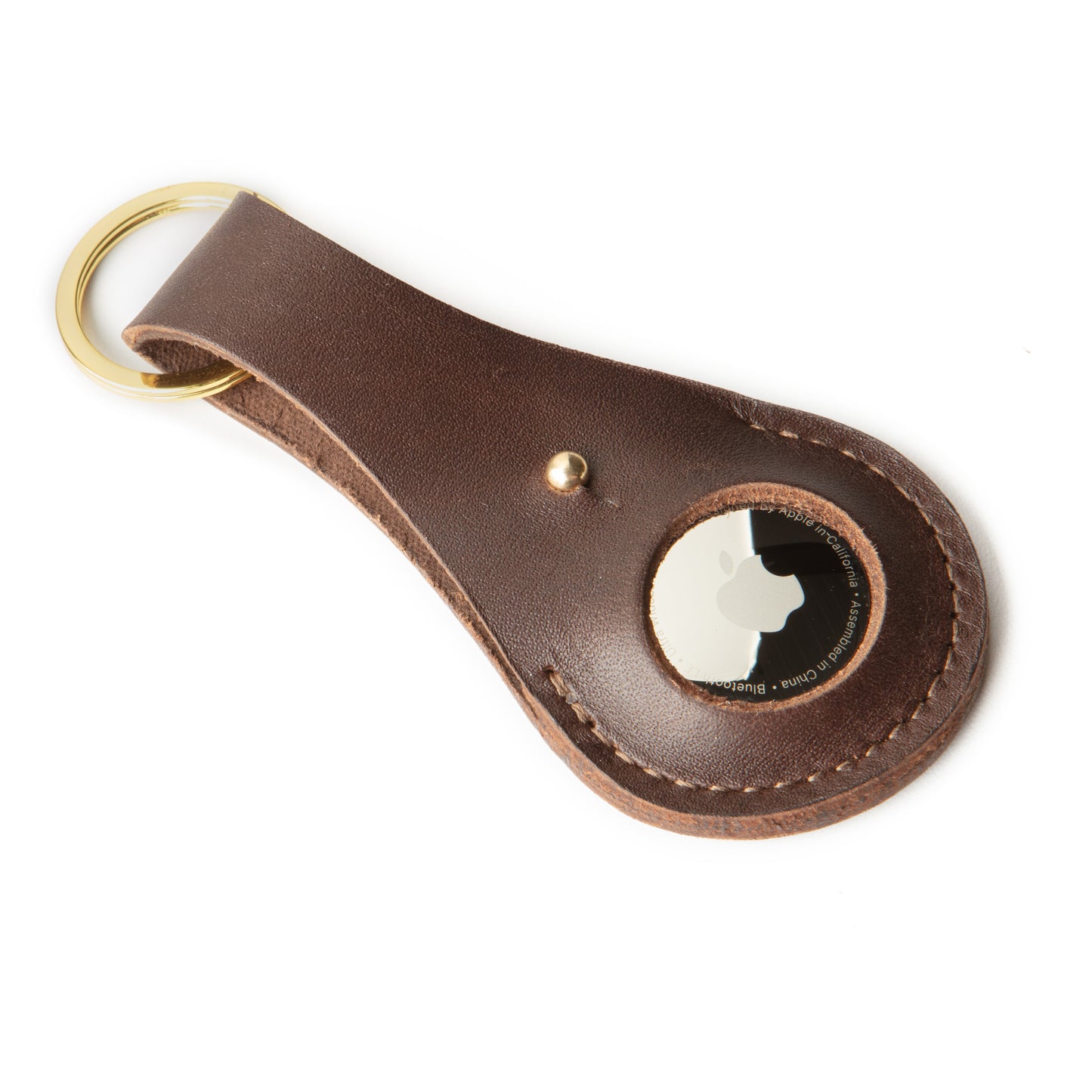 Brown Airtag Compatible Key Chain