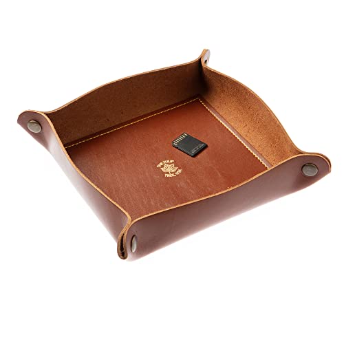Large Valet Tray in Chestnut Gold