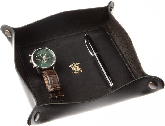 Large Valet Tray in Ebony Black