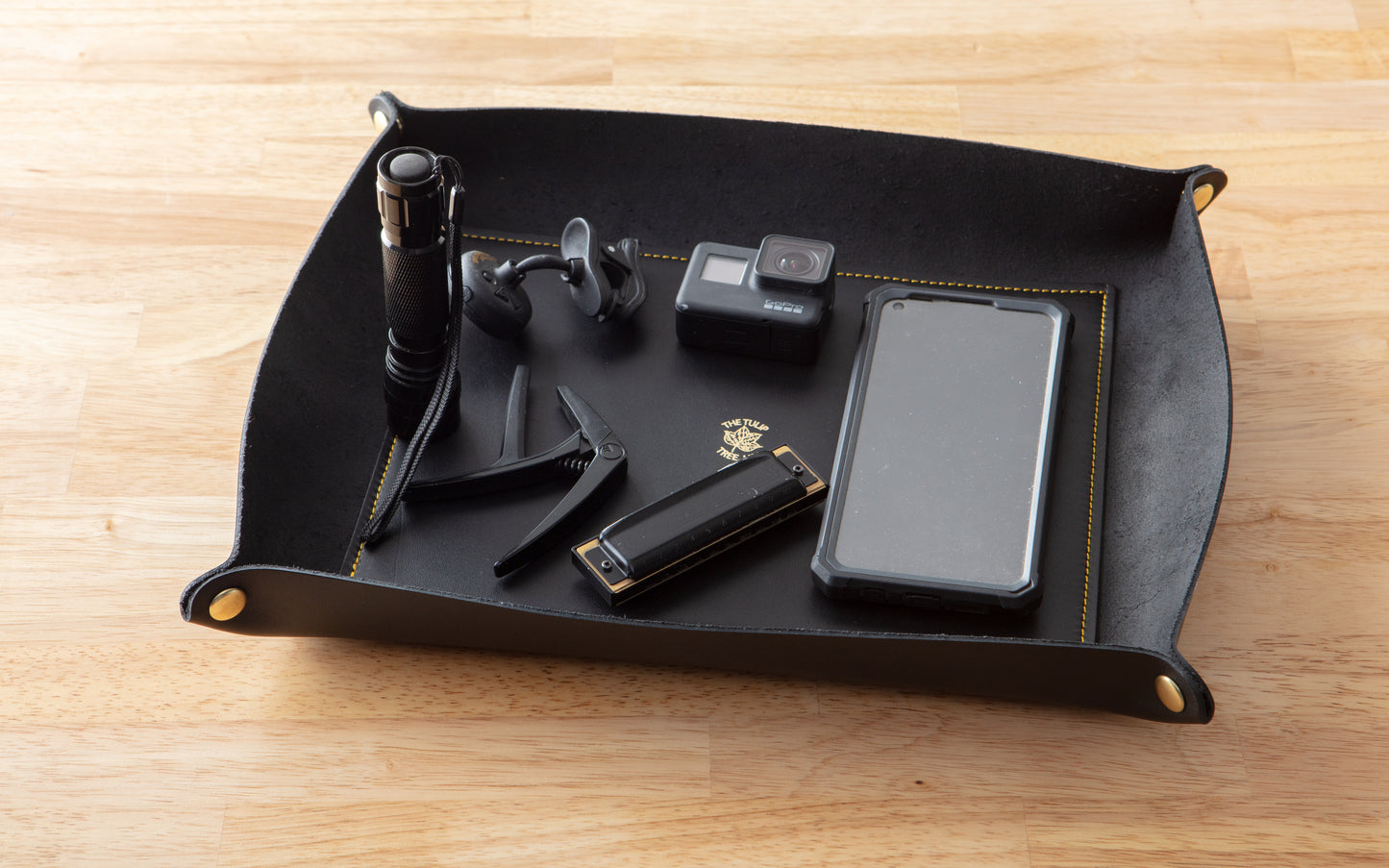 XL Valet Tray in Black Gold